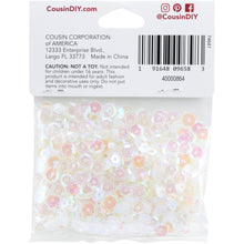 Cargar imagen en el visor de la galería, Cousin - DIY Cupped Sequins - Crystal Iridescent - 5mm - 800/Pkg. Available at Embellish Away located in Bowmanville Ontario Canada.
