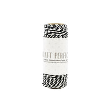 Cargar imagen en el visor de la galería, Craft Perfect - Striped Bakers Twine. Craft Perfect Striped Bakers Twine is a classic baker&#39;s twine style and a high-quality cord making it perfect for decorating a number of paper craft and mixed media projects. Available at Embellish Away located in Bowmanville Ontario Canada.
