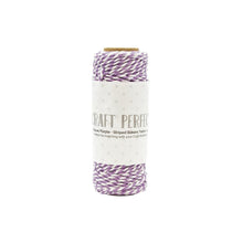 Cargar imagen en el visor de la galería, Craft Perfect - Striped Bakers Twine. Craft Perfect Striped Bakers Twine is a classic baker&#39;s twine style and a high-quality cord making it perfect for decorating a number of paper craft and mixed media projects. Available at Embellish Away located in Bowmanville Ontario Canada.
