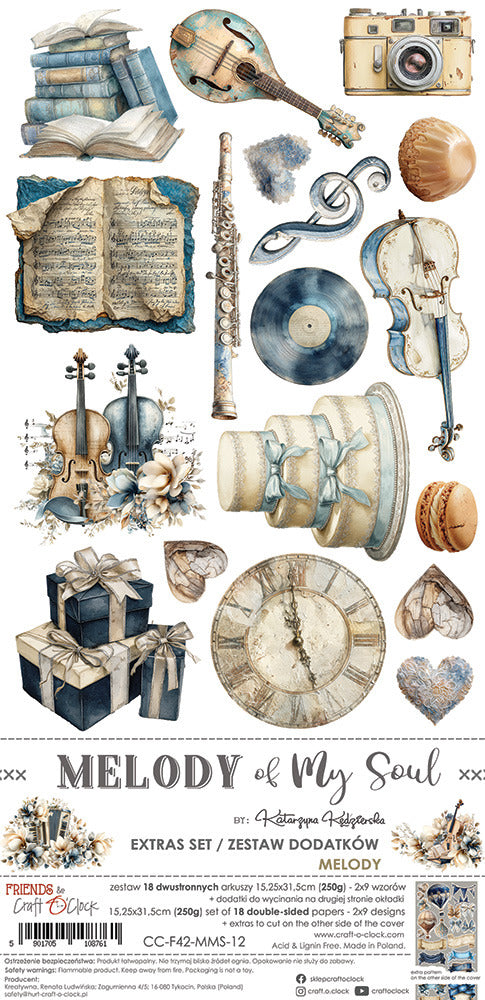 Craft O'Clock - Extras Set - Melody of My Soul - Melody. Available at Embellish Away in Bowmanville Ontario Canada.