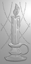 Load image into Gallery viewer, Crafter&#39;s Companion - 3D Embossing Folder - Christmas by Candlelight - Christmas Candle. Size: 2.75&#39;&#39;x5.75&#39;&#39;. At Embellish Away in Bowmanville Ontario Canada.
