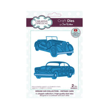 Cargar imagen en el visor de la galería, Creative Expressions - Craft Die By Sue Wilson - Vintage Cars. This Vintage Cars craft die from Sue&#39;s Dream Car collection is perfect to create cards and projects for the man in your life for all occasions. Available at Embellish Away located in Bowmanville Ontario Canada.
