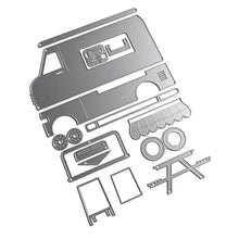 Load image into Gallery viewer, Elizabeth Craft - Metal Die - Food Truck. These dies are compatible with leading die cutting machines (sold separately). These dies are designed to cut through paper, cardstock, and other thin materials. Available at Embellish Away located in Bowmanville Ontario Canada.
