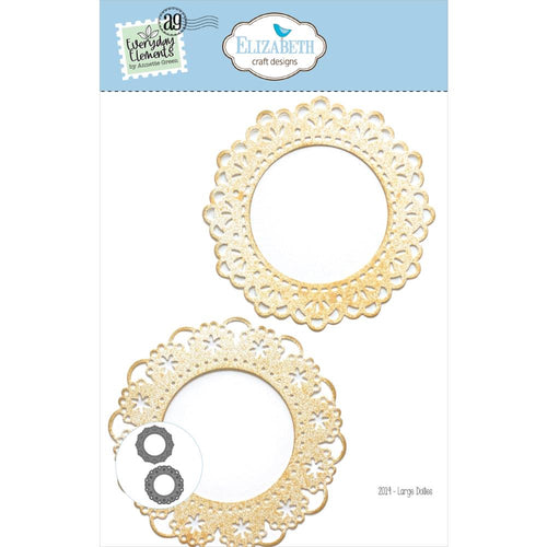 Elizabeth Craft - Metal Die - Large Doilies. These dies are compatible with leading die cutting machines (sold separately). These dies are designed to cut through paper, cardstock, and other thin materials. Available at Embellish Away located in Bowmanville Ontario Canada.