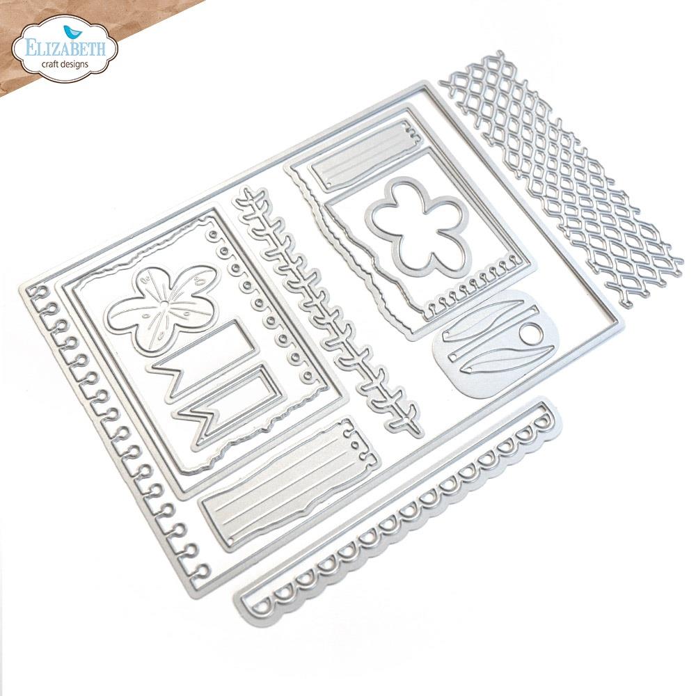 Elizabeth Craft - Metal Die - Torn. These dies are compatible with leading die cutting machines (sold separately). These dies are designed to cut through paper, cardstock, and other thin materials. Available at Embellish Away located in Bowmanville Ontario Canada.