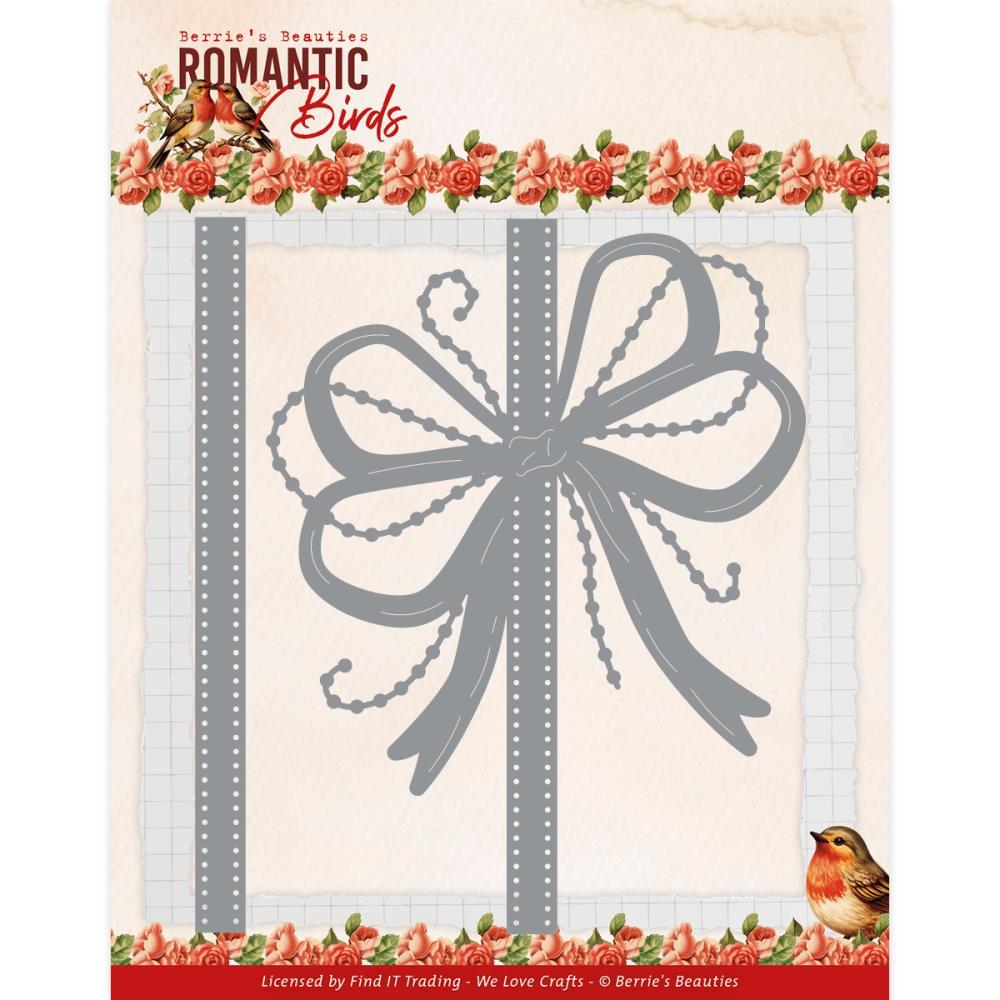 Find It Trading - Berries Beauties - Die - Romantic Birds - Romantic Bow. These dies are compatible with leading die cutting machines (sold separately). These dies are designed to cut through paper, cardstock, and other thin materials. Available at Embellish Away located in Bowmanville Ontario Canada.