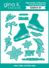 Charger l&#39;image dans la galerie, Gina K. Designs - BUNDLE - Stamp, Die Set &amp; Stencil - Season of Joy. Set by Lisa Hetrick. At Embellish Away in Bowmanville Ontario Canada.

