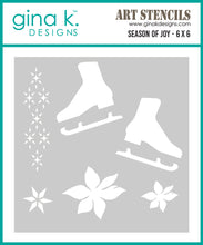 Charger l&#39;image dans la galerie, Gina K. Designs - BUNDLE - Stamp, Die Set &amp; Stencil - Season of Joy. Set by Lisa Hetrick. At Embellish Away in Bowmanville Ontario Canada.
