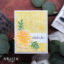 Charger l&#39;image dans la galerie, Gina K. Designs - Background Stamp - Vintage Filigree. Vintage Filigree is a stamp set by Arjita Singh. This set is made of premium clear photopolymer and measures 6&quot; X 6&quot;. Made in the USA. Available at Embellish Away located in Bowmanville Ontario Canada. Card made by Arjita Singh.
