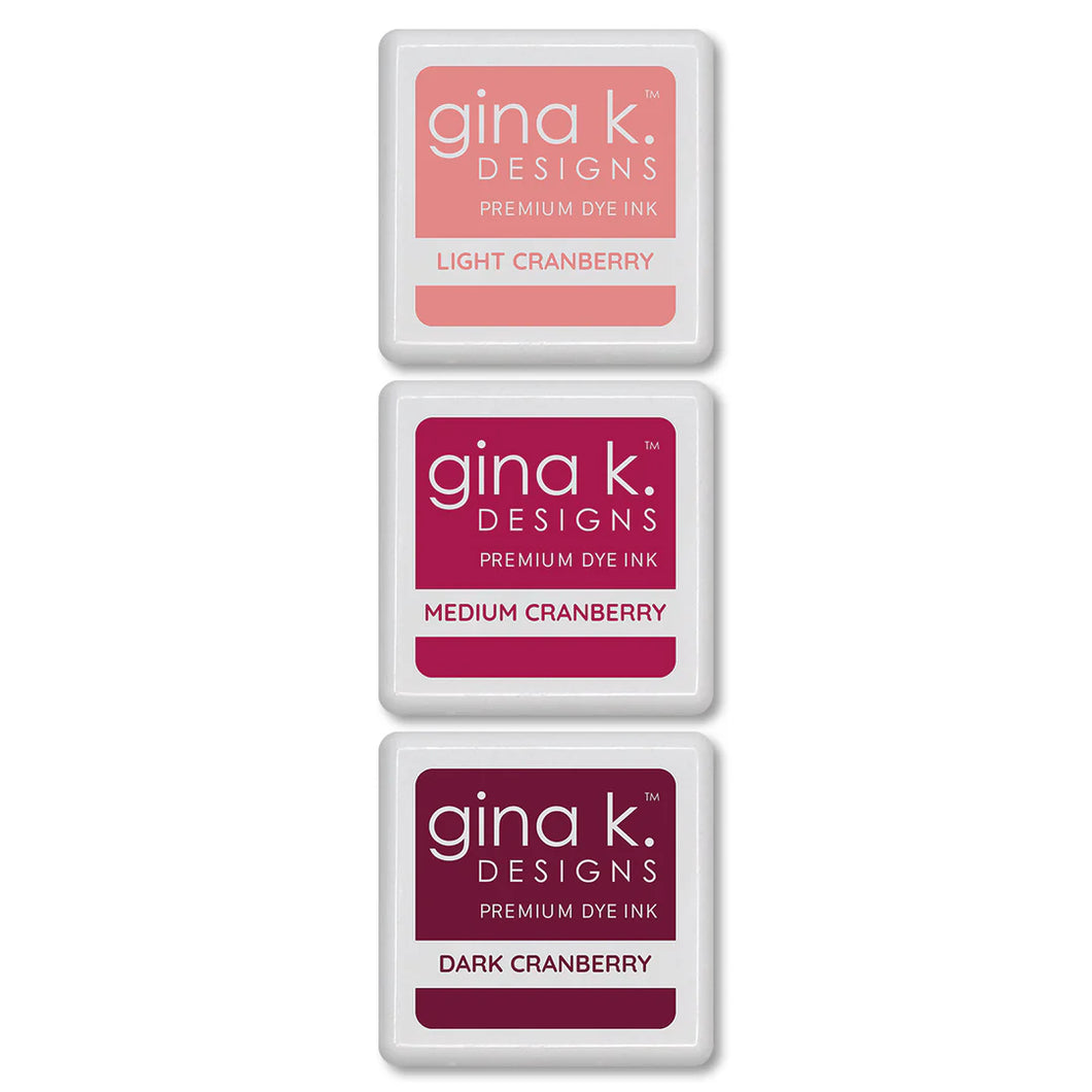 Gina K. Designs - Color Companions Ink Cube Set - Cranberry. Available at Embellish Away located in Bowmanville Ontario Canada.
