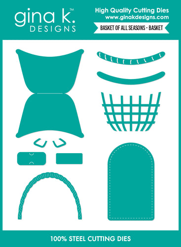 Gina K. Designs - Dies - Basket of All Seasons. By Lisa Hetrick. Available at Embellish Away in Bowmanville Ontario Canada.