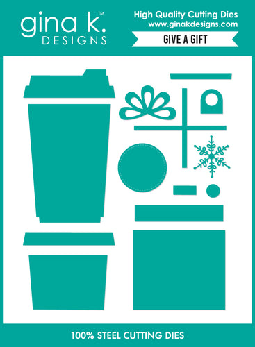 Gina K. Designs - Dies - Give A Gift. Available at Embellish Away in Bowmanville Ontario Canada.