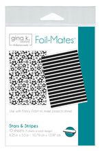Load image into Gallery viewer, Gina K. Designs - Foil-Mates Remix - 4.25 x 5.5 - Stars &amp; Stripes. Add sparkle and shine with Foils. Available at Embellish Away located in Bowmanville Ontario.
