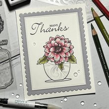 Cargar imagen en el visor de la galería, Gina K. Designs - Stamp - Fresh Flowers 2. The follow up to the popular Fresh Flowers from Melanie Muenchinger. Intricate line art elements and containers for all your coloring media or with the bold images from the first set for 2 step stamping.  Available at Embellish Away located in Bowmanville Ontario Canada. Examples by Melanie Muenchinger.

