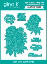 Charger l&#39;image dans la galerie, Gina K. Designs - Stamp &amp; Die Set - Beautiful Things. Set by Arjita Singh. At Embellish Away in Bowmanville Ontario Canada.
