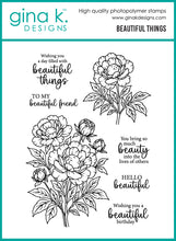 Charger l&#39;image dans la galerie, Gina K. Designs - Stamp &amp; Die Set - Beautiful Things. Set by Arjita Singh. At Embellish Away in Bowmanville Ontario Canada.
