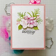 Load image into Gallery viewer, Gina K. Designs - Stamp &amp; Die Set - Beauty In Everything. Beauty in Everything is a stamp and die set by Lisa Hetrick. This set is made of premium clear photopolymer and measures 6&quot; X 8&quot;. Made in the USA. Available at Embellish Away located in Bowmanville Ontario Canada. Example by brand ambassador.
