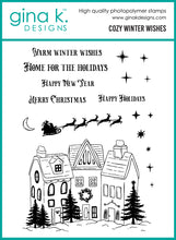 Charger l&#39;image dans la galerie, Gina K. Designs - Stamp &amp; Die Set - Cozy Winter Wishes. Set by Hannah Drapinski. At Embellish Away in Bowmanville Ontario Canada.
