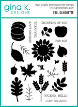 Load image into Gallery viewer, Gina K. Designs - Stamp &amp; Die Set - Fall Silhouette. Set by Beth Silika. At Embellish Away in Bowmanville Ontario Canada.
