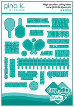 Cargar imagen en el visor de la galería, Gina K. Designs - Stamp &amp; Die Set - In a Pickle. In a Pickle is a stamp set by Beth Silika. This set is made of premium clear photopolymer and measures 6&quot; X 8&quot;. Made in the USA. Available at Embellish Away located in Bowmanville Ontario Canada.
