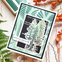 將圖片載入圖庫檢視器 Gina K. Designs - Stamp &amp; Die Set - Nature Walk. Nature Walk is a stamp set by Hannah Drapinski. This set is made of premium clear photopolymer and measures 6&quot; X 8&quot;.  Made in the USA. Available at Embellish Away located in Bowmanville Ontario Canada. Example by brand ambassador.
