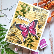 將圖片載入圖庫檢視器 Gina K. Designs - Stamp &amp; Die Set - Nature Walk. Nature Walk is a stamp set by Hannah Drapinski. This set is made of premium clear photopolymer and measures 6&quot; X 8&quot;.  Made in the USA. Available at Embellish Away located in Bowmanville Ontario Canada. Example by brand ambassador.
