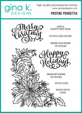 Charger l&#39;image dans la galerie, Gina K. Designs - Stamp &amp; Die Set - Pristine Poinsettia. Set by Arjita Singh. At Embellish Away in Bowmanville Ontario Canada.
