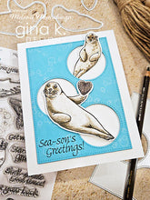 गैलरी व्यूवर में इमेज लोड करें, Gina K. Designs - Stamp &amp; Die Set - Beautiful Day. Beautiful Day is a stamp set by Gina K Designs. This set is made of premium clear photopolymer and measures 6&quot; X 8&quot;. Made in the USA. Available at Embellish Away located in Bowmanville Ontario Canada. Card example by Melanie Muenchinger.
