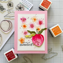 將圖片載入圖庫檢視器 Gina K. Designs - Stamp &amp; Die Set - Sweeter with You. Sweeter with You is a stamp set by Lisa Hetrick. This set is made of premium clear photopolymer and measures 6&quot; X 8&quot;. Made in the USA. Available at Embellish Away located in Bowmanville Ontario Canada. Example by Lisa Hetrick.
