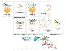 Load image into Gallery viewer, Gina K. Designs - Stamp &amp; Die Set - Sweeter with You. Sweeter with You is a stamp set by Lisa Hetrick. This set is made of premium clear photopolymer and measures 6&quot; X 8&quot;. Made in the USA. Available at Embellish Away located in Bowmanville Ontario Canada. Illustration sheet for personal use by Lisa Hetrick.
