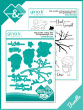 गैलरी व्यूवर में इमेज लोड करें, Gina K. Designs - Stamp &amp; Die Set - Winter Tweetings. Winter Tweetings is a stamp set by Dina Gerner. This set is made of premium clear photopolymer and measures 6&quot; X 8&quot;. Made in the USA. Available at Embellish Away located in Bowmanville Ontario Canada.
