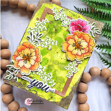 Cargar imagen en el visor de la galería, Gina K. Designs - Stamp &amp; Die Set - Wishing You Well. Wishing You Well is a stamp and set by Lisa Hetrick. This set is made of premium clear photopolymer and measures 6&quot; X 8&quot;. Made in the USA. Available at Embellish Away located in Bowmanville Ontario Canada. Card made by Colleen Balija.
