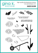 Charger l&#39;image dans la galerie, Gina K. Designs - Stamp, Stencil &amp; Die Set - BUNDLED - Daisies Bloom. Set by Lisa Hetrick. Available at Embellish Away located in Bowmanville Ontario Canada.
