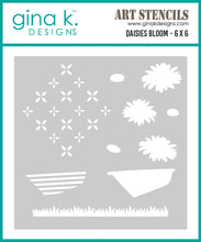 Charger l&#39;image dans la galerie, Gina K. Designs - Stamp, Stencil &amp; Die Set - BUNDLED - Daisies Bloom. Set by Lisa Hetrick. Available at Embellish Away located in Bowmanville Ontario Canada.
