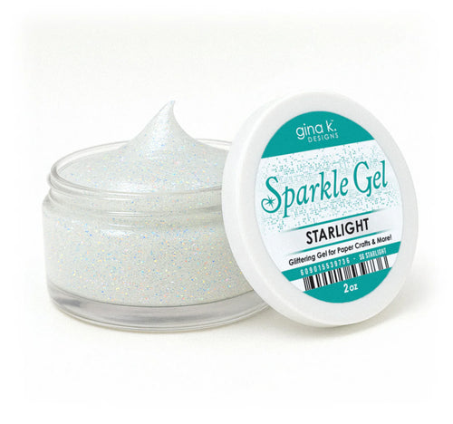Gina K. Designs - Tool - Starlight Sparkle Gel. Add some sparkle to your projects! Available at Embellish Away located in Bowmanville Ontario Canada.