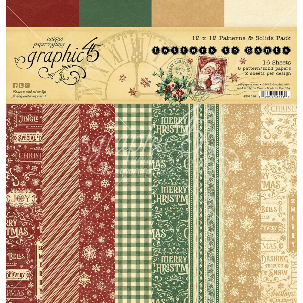 Graphic 45 - Patterns & Solids Pack 12