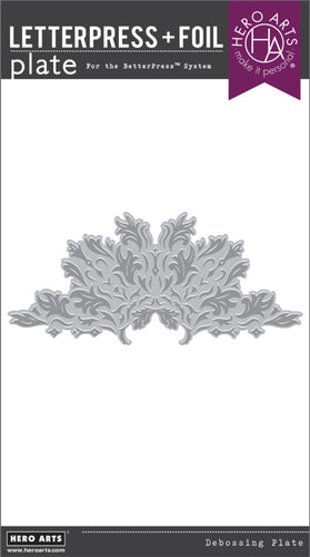 Hero Arts - Letterpress + Foil Plate - Lavish Flourish. Available at Embellish Away located in Bowmanville Ontario Canada.
