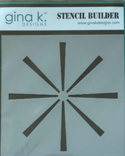 Charger l&#39;image dans la galerie, Gina K Designs - Stencil Builder - Rays. Available at Embellish Away in Bowmanville Ontario Canada 
