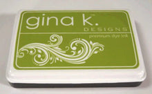 Load image into Gallery viewer, Gina K. Designs - Ink Pad - Select Drop Down. These Ink Pads are Acid Free and PH-Neutral. Large raised pad for easy inking. Coordinates with other Color Companions products including ribbon, buttons, card stock and re-inkers. Each sold separately. Available at Embellish Away located in Bowmanville Ontario Canada. Jelly Bean Green
