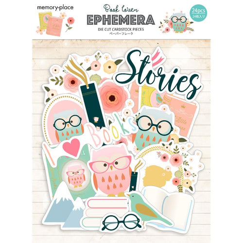 Memory Place - Ephemera Cardstock Die-Cuts - 24/Pkg - Book Lover. Available at Embellish Away located in Bowmanville Ontario Canada.