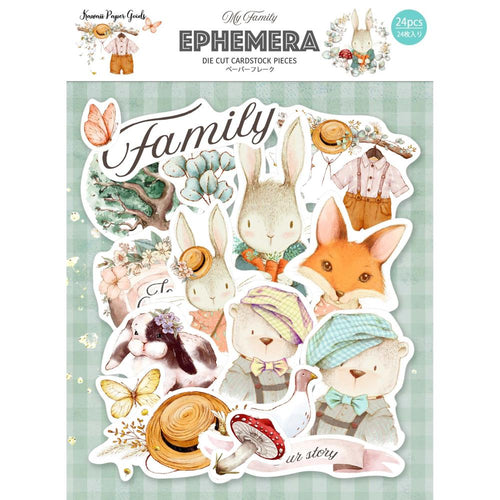 Memory Place - Ephemera Cardstock Die-Cuts - 24/Pkg - My Family. Available at Embellish Away located in Bowmanville Ontario Canada.