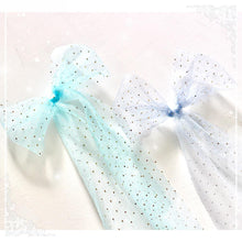 Load image into Gallery viewer, Memory Place - Trim Sheer Glitter Ribbon 2.3&quot;X 1yd - Blueberry/Sky blue. Available at Embellish Away located in Bowmanville Ontario Canada. Example by brand ambassador.
