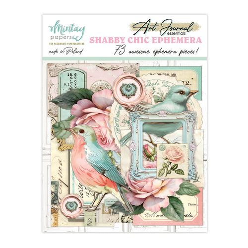 Mintay - Art Journal Ephemera Pack - Shabby Chic. Available at Embellish Away in Bowmanville Ontario Canada.