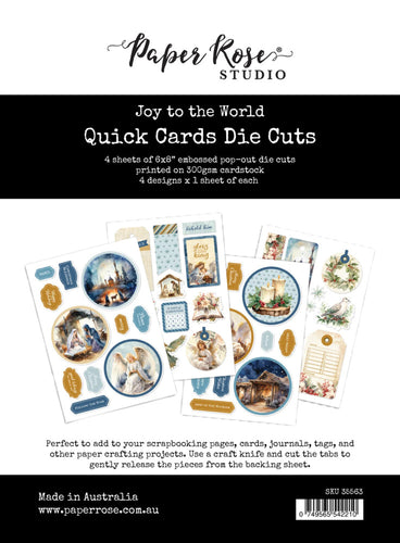 Mintay - Quick Cards Die Cuts - Joy to the World. Available at Embellish Away in Bowmanville Ontario Canada.