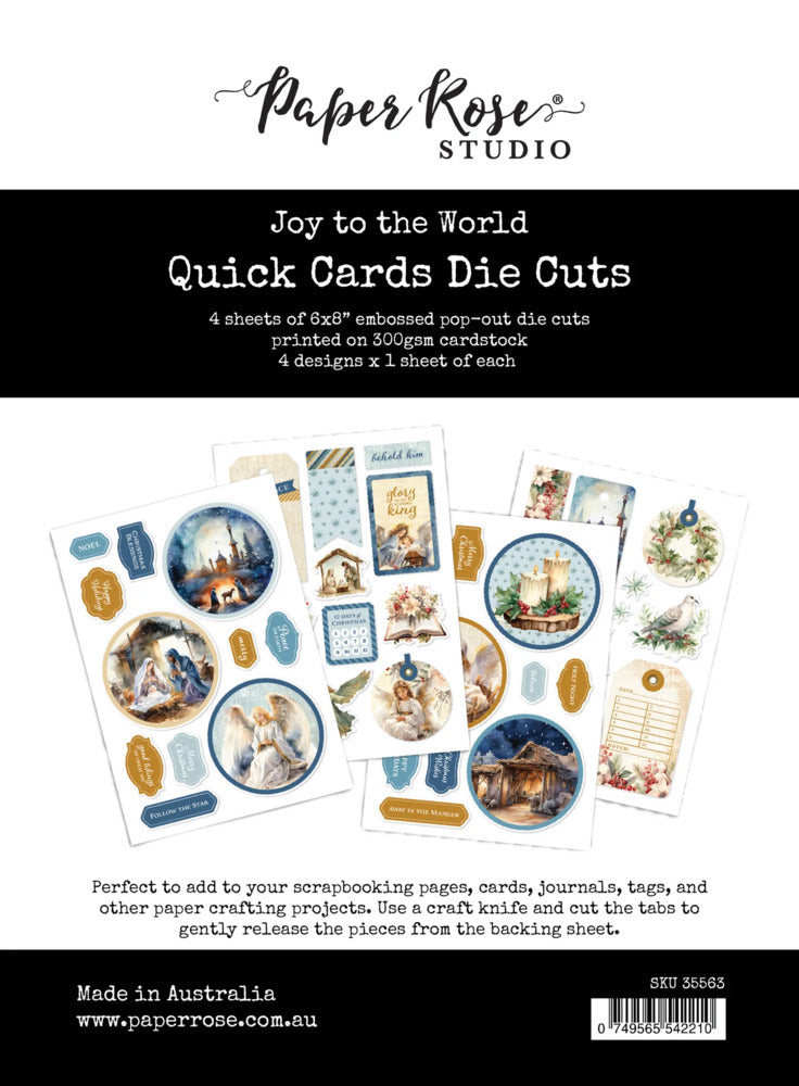Mintay - Quick Cards Die Cuts - Joy to the World. Available at Embellish Away in Bowmanville Ontario Canada.