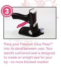 Cargar imagen en el visor de la galería, My Sweet Petunia - Glue Press. The Glue Press provides effortless, consistent and precise adhesive application for extended paper crafting. Available at Embellish Away located in Bowmanville Ontario Canada.
