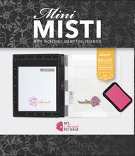 Cargar imagen en el visor de la galería, My Sweet Petunia - Mini MISTI - Black. This is the Most Incredible Stamp Tool Invented. The hinge design provides consistent stamping for the novice or experienced crafter. This tool will accommodate both the red rubber cling mount stamps or clear stamp. Available at Embellish Away located in Bowmanville Ontario Canada
