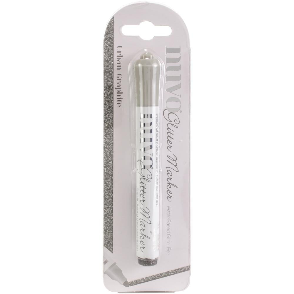 Nuvo - Glitter Marker - Urban Graphite. The Nuvo Glitter Marker pens are perfect for adding shimmering highlighted detail to your papercraft projects. Available at Embellish Away located in Bowmanville Ontario Canada.