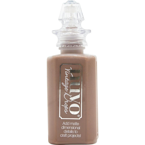 Nuvo - Vintage Drops 1.1oz - Select from Drop Down. Available in a range of stunning colors in an exclusive bottle design, the unique palette features muted shades to give you subtle details and a perfect vintage finish. Available at Embellish Away located in Bowmanville Ontario Canada. Chocolate Chip