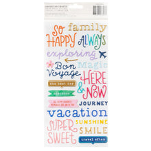 將圖片載入圖庫檢視器 Paige Evans - Thickers Stickers - Phrases - Adventurous. Add an adorable phrase to your projects! These phrase Thickers are great for scrapbook pages, cards, mixed media projects, journals, planners and so much more. This package includes 153 phrases and accents. Available at Embellish Away located in Bowmanville Ontario Canada.
